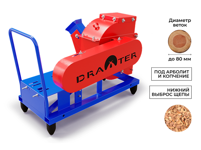 Щепорез DRAXTER Щ-350 без двигателя (под электродвигатель)